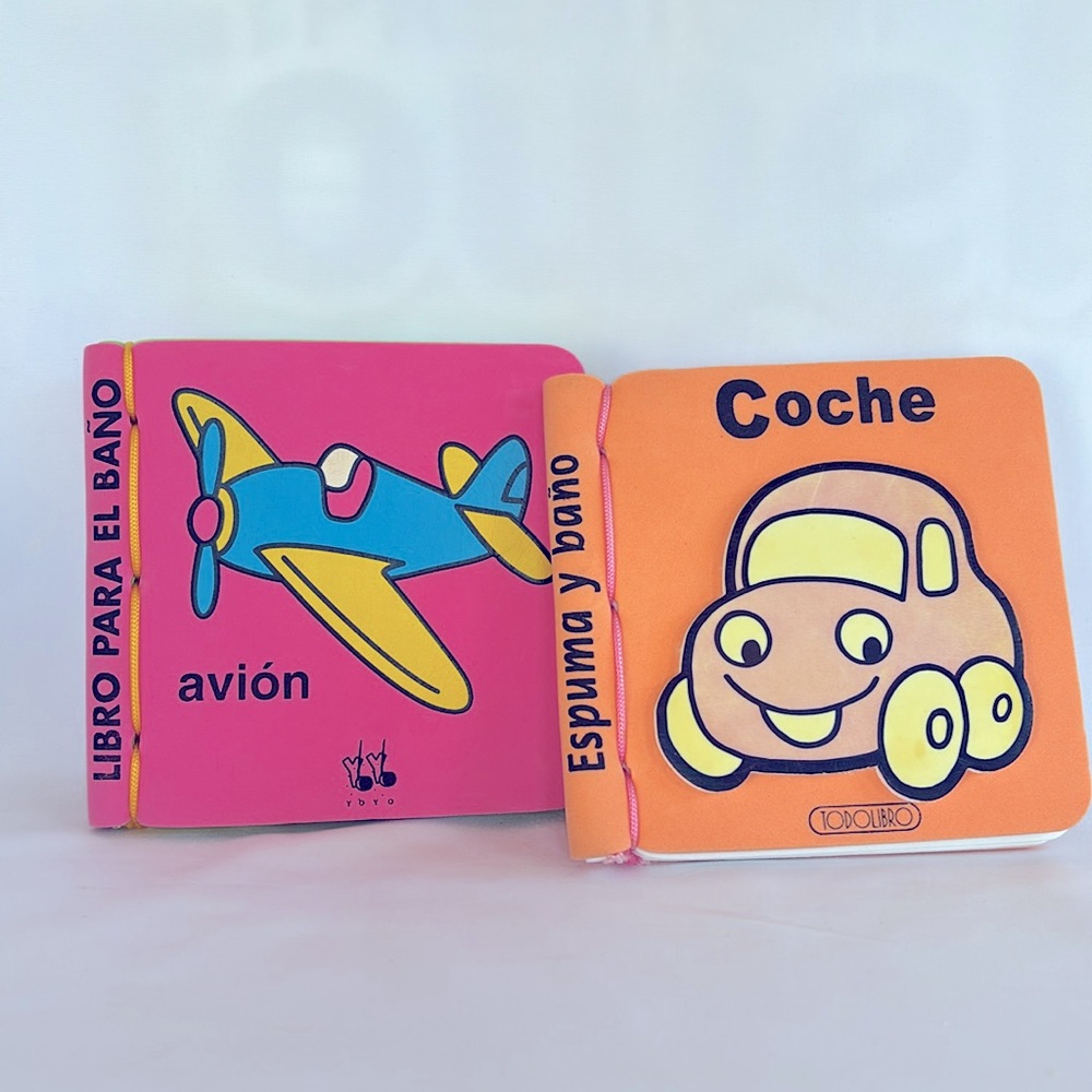 VINTAGE 2002 Waterproof Colorful Bath Books Set Of 5  for Kids SPANISH LANGUAGE - Picture 5 of 10